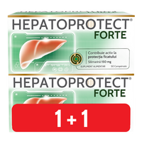Pachet Hepatoprotect Forte, 2 x 50 comprimate, Biofarm