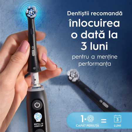 Periuta de dinti electrica roz cu trusa de voiaj iO3, 1 bucata, Oral-B 732171