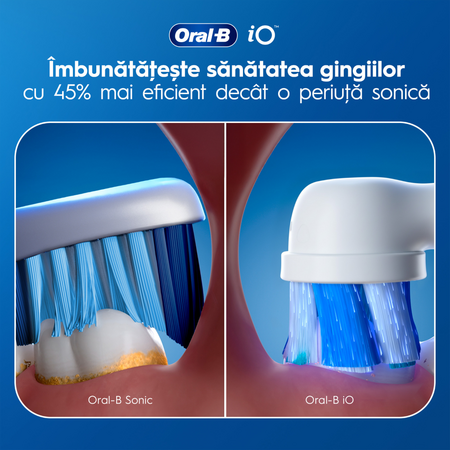 Periuta de dinti electrica roz cu trusa de voiaj iO3, 1 bucata, Oral-B 732161