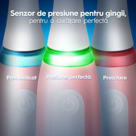 Periuta de dinti electrica roz cu trusa de voiaj iO3, 1 bucata, Oral-B 732158