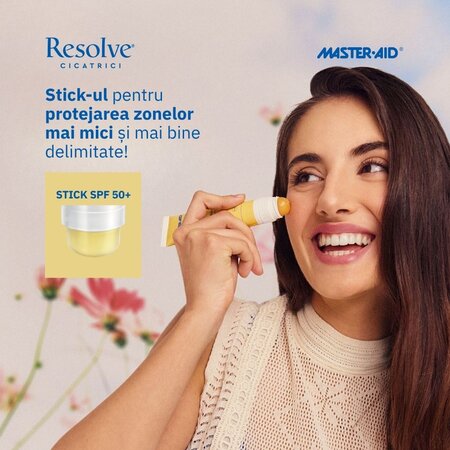 Crema si stick de fata cu protectie solara SPF50+ Resolve, 40 ml + 3.2 ml, Pietrasanta Pharma 743949