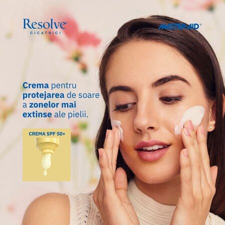 Crema si stick de fata cu protectie solara SPF50+ Resolve, 40 ml + 3.2 ml, Pietrasanta Pharma 743948