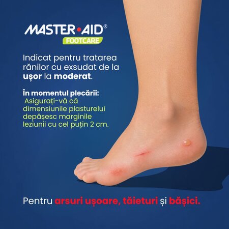 Plasturi hidrocoloidali pentru basici Oval Foot Care Master Aid, 6 bucati, Pietrasanta Pharma 743930