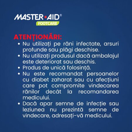Plasturi hidrocoloidali pentru basici Oval Foot Care Master Aid, 6 bucati, Pietrasanta Pharma 743931