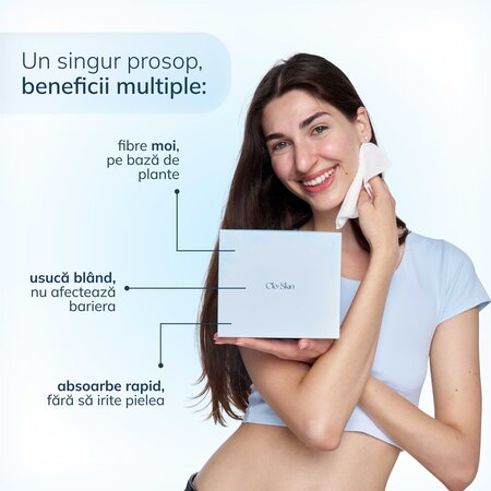 Prosoape faciale de unica folosinta XL Dream Towels, 50 bucati, Clo Skin 732558