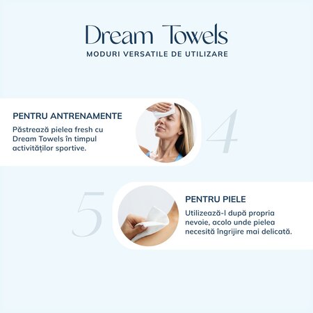 Prosoape faciale de unica folosinta XL Dream Towels, 50 bucati, Clo Skin 755137