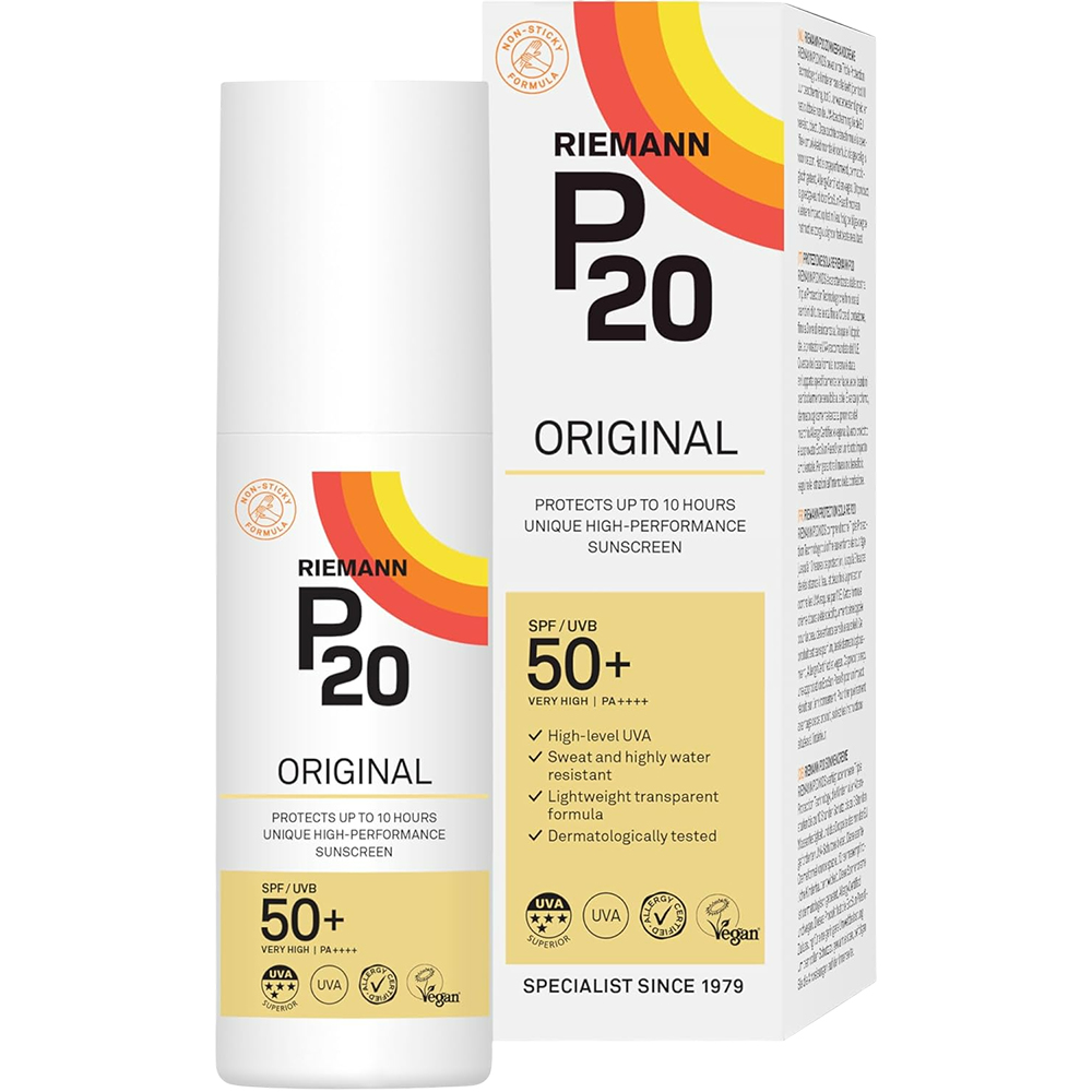 Spray transparent cu protectie solara SPF50+ PA++++, 100 ml, Riemann