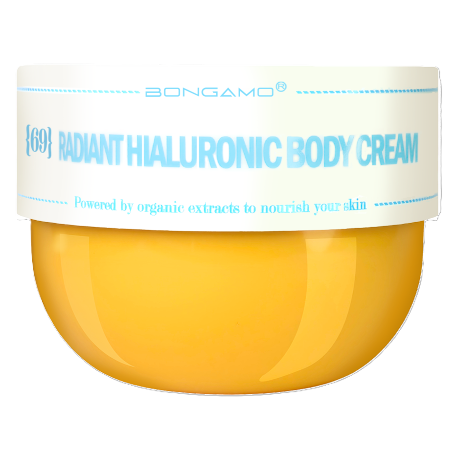 Crema de corp radianta cu acid hialuronic, 200 ml, Bongamo