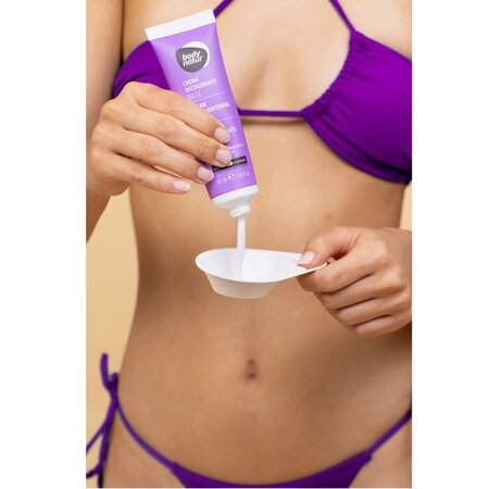 Crema decoloranta cu ulei de migdale pentru parul facial si corporal, 2x50 ml, Body Natur 733248
