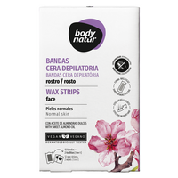 Benzi depilatoare cu ulei de migdale pentru parul facial, 12 bucati, Body Natur