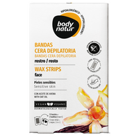 Benzi depilatoare cu extract de ovaz pentru parul facial, 12 bucati, Body Natur