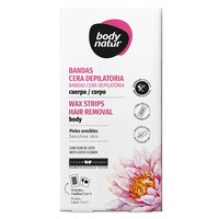 Benzi depilatoare cu floare de lotus pentru piele sensibila, 16 bucati, Body Natur