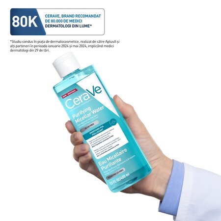 Apa micelara purifianta pentru ten normal si gras, 400 ml, CeraVe 733901