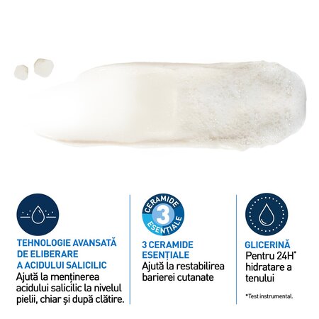 Gel de curatare cu argila anti-imperfectiuni Clay-to-Foam, 118 ml, CeraVe 733920