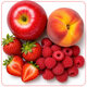 Piure pasteurizat cu mere, piersici, capsuni si zmeura Much Berry Mix, 180 g, Nutrino Lab 753845