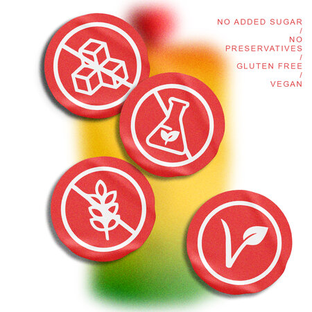 Piure pasteurizat cu mere, mango, papaya si banane Go Mango Mix, 180 g, Nutrino Lab 755964