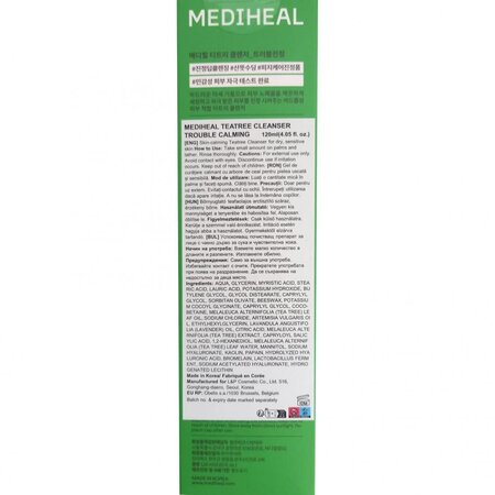 Spuma de curatare Teatree Cleanser Trouble Calming, 120 ml, Mediheal 733606