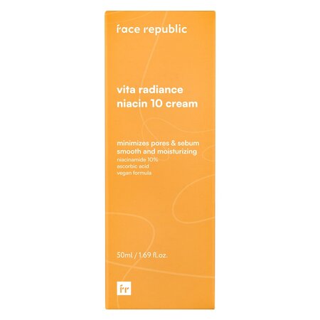 Crema de fata iluminatoare cu 10% niacinamida Vita Radiance, 50 ml, Face republic 733679