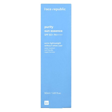 Crema de fata cu protectie solara SPF 50+ PA++++ Purity, 50 ml, Face republic 733752