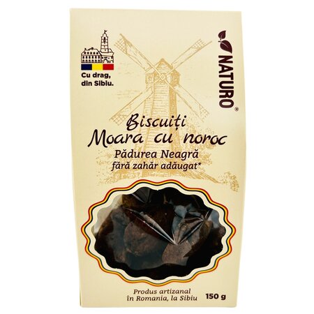Biscuiti cu ciocolata Padurea Neagra Moara cu norc, 160 g, Naturo