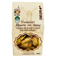 Cornulete cu gem de prune si nuca Moara cu noroc, 150 g, Naturo