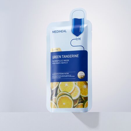 Masca tip servetel Dermaplus Green Tangerine Sheet Mask, 22 ml, Mediheal 734032