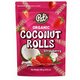 Rulouri crocante organice din nuca de cocos cu capsuni, 100 g, Pat's 734080