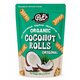 Rulouri crocante organice din nuca de cocos, 100 g, Pat's 740932