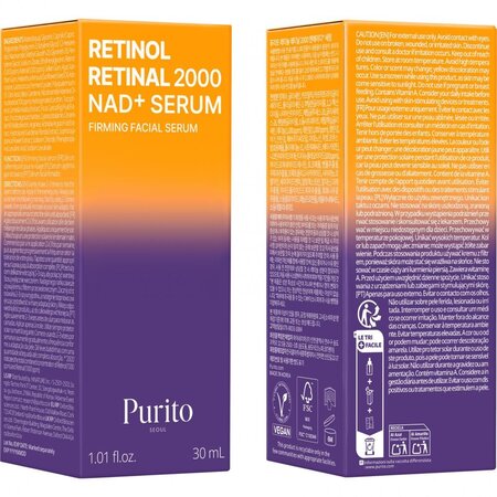 Ser de fata Retinol Retinal 2000 Nad+Serum, 30 ml, Purito 734182