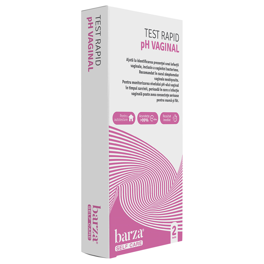 Test rapid pH vaginal, 2 bucati, Barza