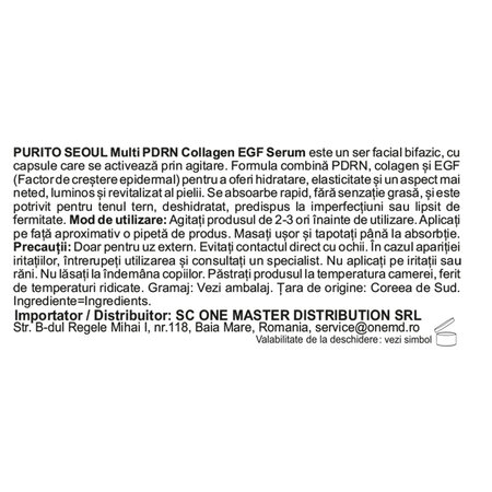 Ser de fata Multi PDRN Collagen Egf, 30 ml, Purito 734190