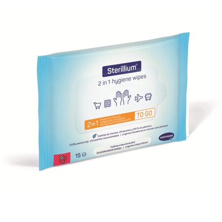 Servetele dezinfectante 2 in 1 Sterilium, 15 bucati, Hartmann 734254