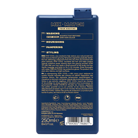 Sampon cu biotina pentru restaurarea culorii inchise Stay Cool, 250 ml, Hairmate 734293