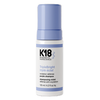 Sampon violet pentru par blond Triple Bright, 125 ml, K18
