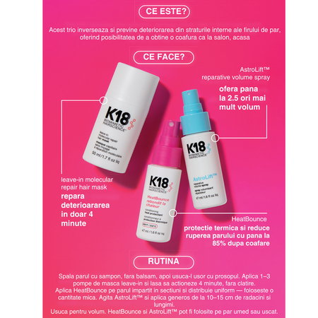 Set de par pentru protectie termica si coafat Salon Blowout at Home, K18 734437
