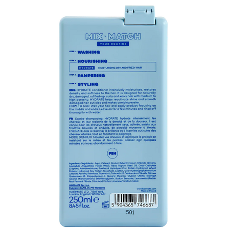Balsam hidratant cu ulei din seminte de coacaze negre Hydrate, 250 ml, Hairmate 734685