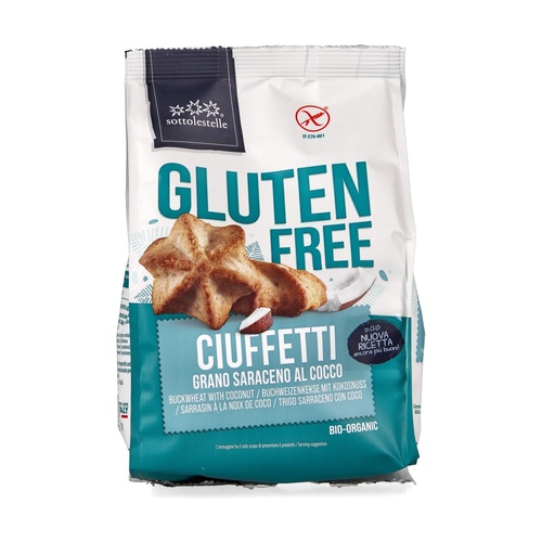 Biscuiti Bio vegani fara gluten din hrisca, 200 g, Sottolestelle