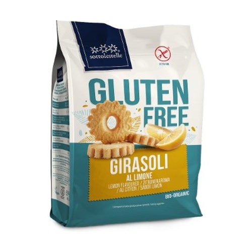 Biscuiti Bio vegani fara gluten cu lamaie, 200 g, Sottolestelle