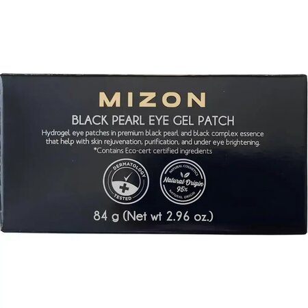 Plasturi din hidrogel pentru ochi Black Pearl Eye Gel Patch, 60 bucati, Mizon 735094