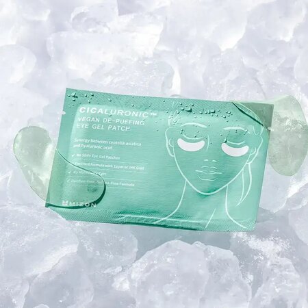 Plasturi hidrogel pentru ochi Cicaluronic Vegan De-Puffing Eye Gel, 21 perechi, Mizon 735274