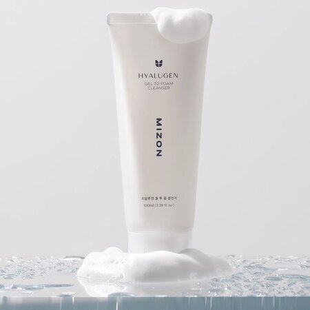 Spuma de curatare cu acid hyaluronic Hyalugen Gel to Foam, 100 ml, Mizon 735281