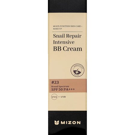 Crema coloranta cu SPF50 PA+++, nuanta 23, Snail Repair Intensive BB Cream, 20 ml, Mizon 735292