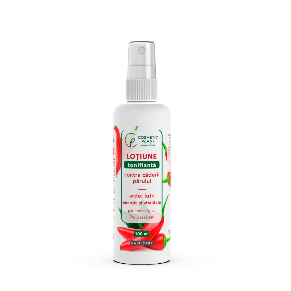 Lotiune tonifianta pentru par cu ardei iute, 100 ml, Cosmetic Plant