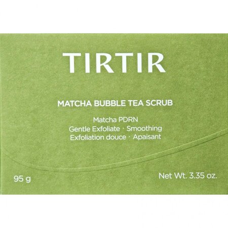 Exfoliant cu gel de konjac si acid salicilic, Matcha Bubble Tea Scrub Peeling, 95 g, Tir Tir 735365