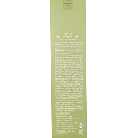Toner de fata Matcha Skin Toner, 150 ml, Tir Tir 735420