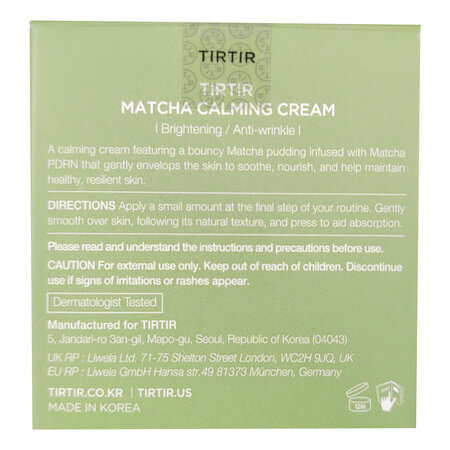 Crema de fata cu Matcha PDRN, Matcha Calming, 50 ml, Tir Tir 735428