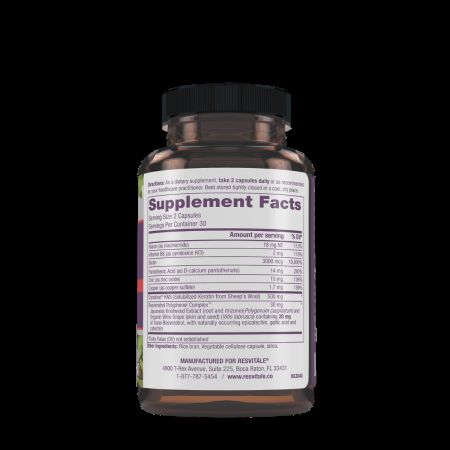 Keratin hair enhance, 60 capsule, ResVitale 647963