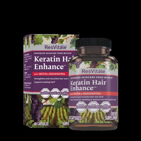 Keratin hair enhance, 60 capsule, ResVitale 647962
