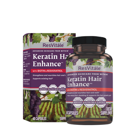Keratin hair enhance, 60 capsule, ResVitale 647962