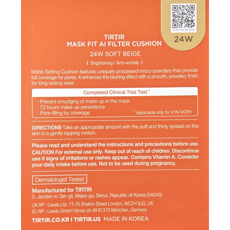 Fond de ten 24W Soft Beige, Mask Fit AI Filter Cushion, 18 g, Tir Tir 735529
